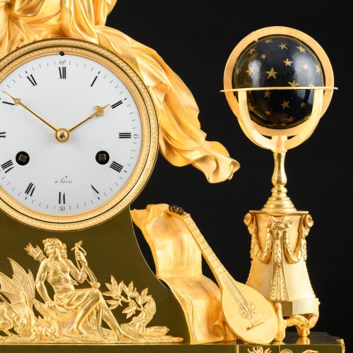 Empire clock “Allegory of Arts and Sciences” with Apollo - Circa 1806 - 