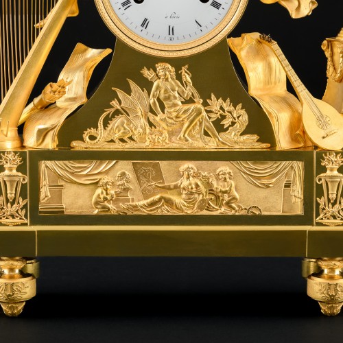 19th century - Empire clock “Allegory of Arts and Sciences” with Apollo - Circa 1806