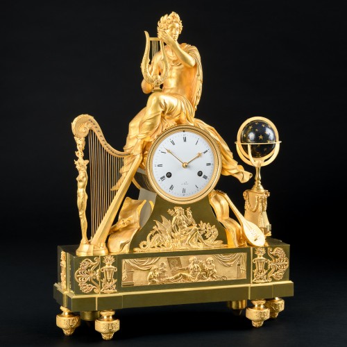 Empire - Empire clock “Allegory of Arts and Sciences” with Apollo - Circa 1806