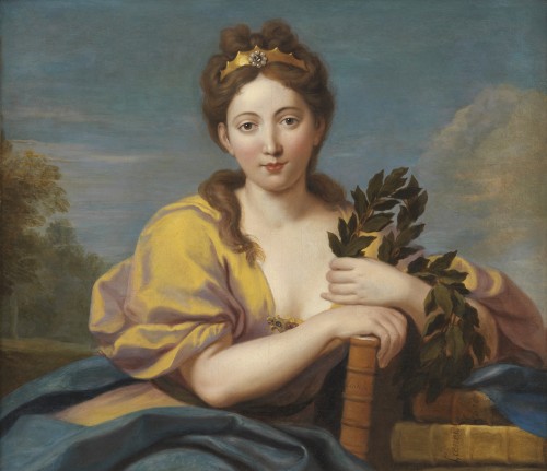 Calliope, Muse de la Poésie épique – Louis de Boullogne le Jeune (1654 – 1733) - Tableaux et dessins Style Louis XIV