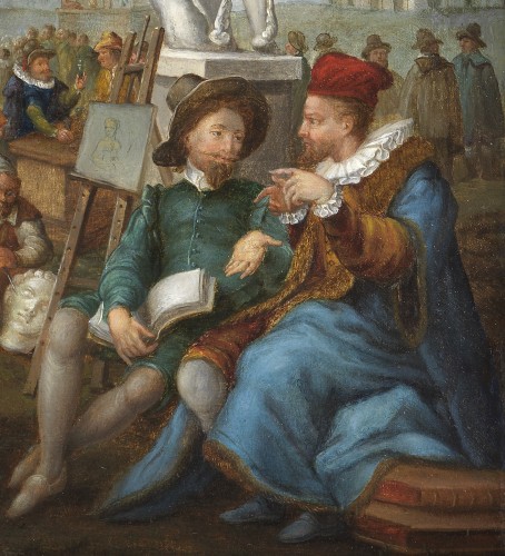 Tableaux et dessins Tableaux XVIIe siècle - Mercure présidant aux Arts – Ecole flamande vers 1600