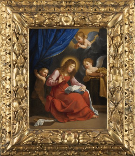 La Vierge à la couture, école de Guido Reni (1575 – 1642)