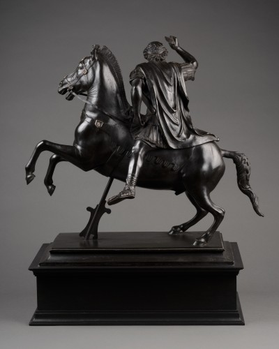 Sculpture Sculpture en Bronze - Alexandre le Grand sur son cheval Bucephale