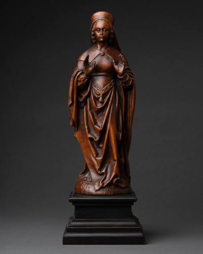 Statuette en buis – Flandres 16e /17e siècle - Sculpture Style 