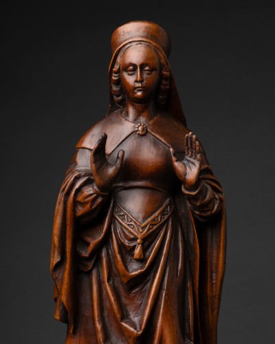 XVIIe siècle - Statuette en buis – Flandres 16e /17e siècle