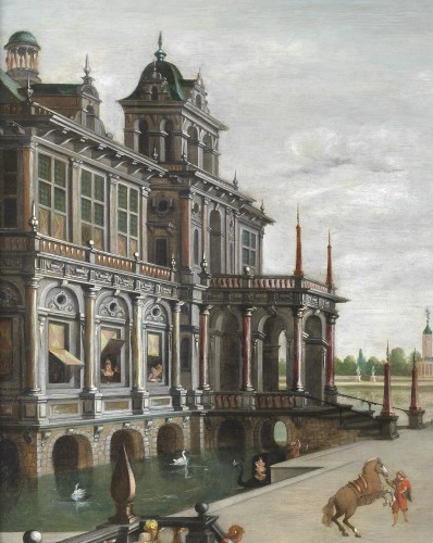 Tableaux et dessins Tableaux XVIe siècle - Palais imaginaire à Venise - Atelier de Hans Vredeman de Vries (1526/27 – 1607)