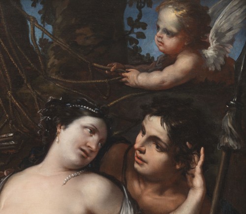 XVIIe siècle - Vénus et Adonis – Attribué à Antonio Bellucci (1654 – 1726)