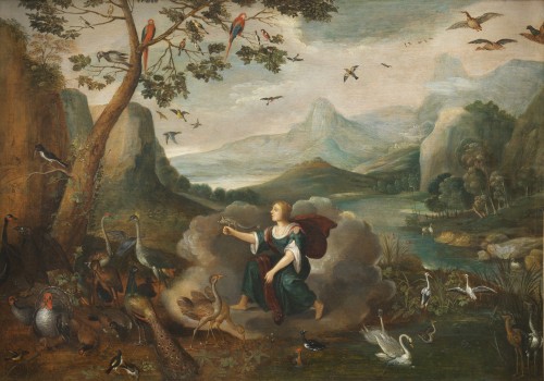 Allégorie de l’air - attribué à Adriaen van Stalbemt ( 1580 - 1662) - Tableaux et dessins Style 