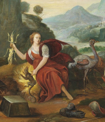 Tableaux et dessins Tableaux XVIIe siècle - Allégorie du feu - attribué à Adriaen van Stalbemt ( 1580 - 1662)