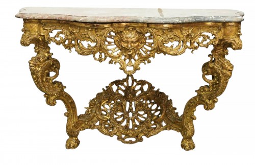 Regence period console table attributed to François Roumier