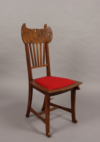 20th century - Set of eight chairs by Gustave Serrurier-Bovy