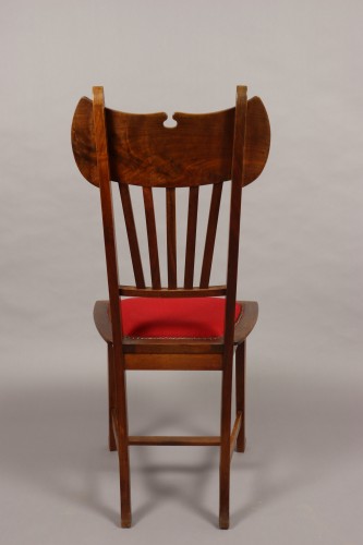 Ensemble de huit chaises par Gustave Serrurier-Bovy - Art nouveau