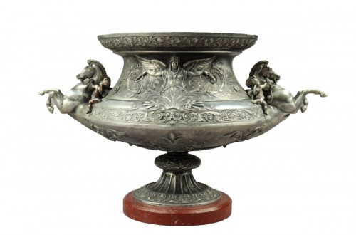 Large silver-plated bowl by the Fanniere Brothers