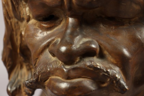 Head of a sorcerer by Guillaume Laplagne (1870-1927) - 