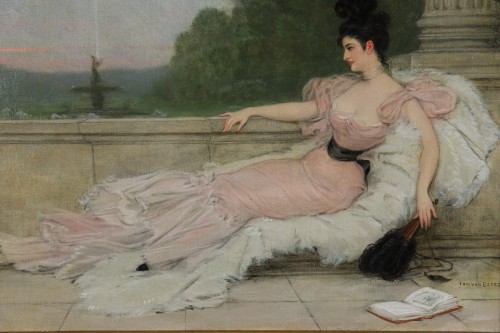 Elegant with a fan - Jan Van Beers (1852-1927) - Napoléon III