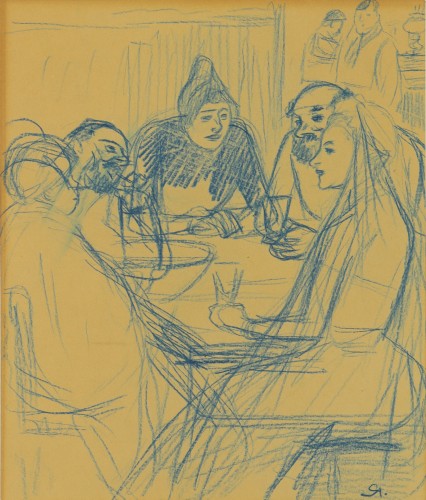 The Wedding Meal - Théophile Alexandre Steinlen (1859-1923)