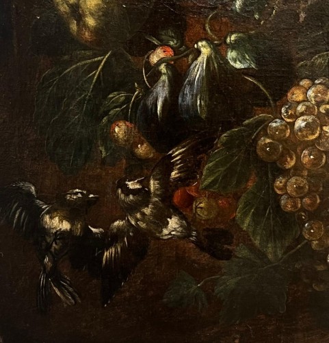 Birds of freedom in a fruit garland, Italaian school of the 17th century - 