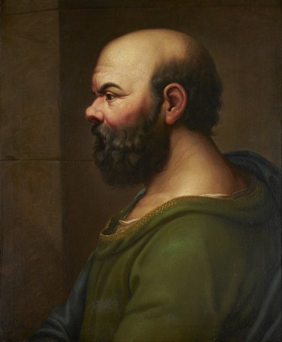 Portrait of Socrates, Rome late 18th century - Paintings & Drawings Style 