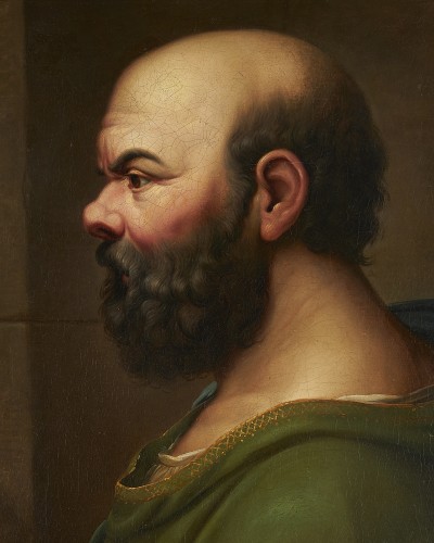 Paintings & Drawings  - Portrait of Socrates, Rome late 18th century