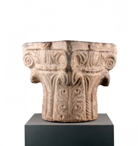 Romanesque Marble Capital, Southern France 12th Century