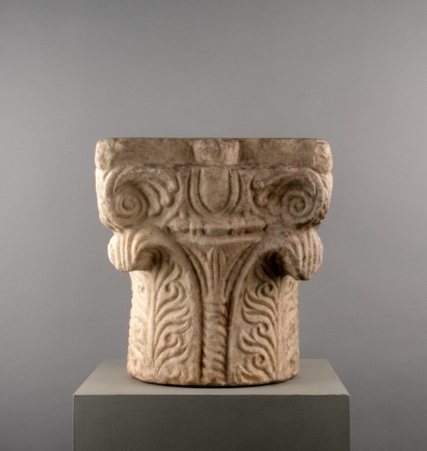 11th to 15th century - Romanesque Marble Capital, Southern France 12th Century