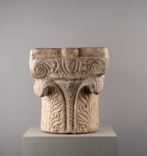 Romanesque Marble Capital, Southern France 12th Century - Middle age