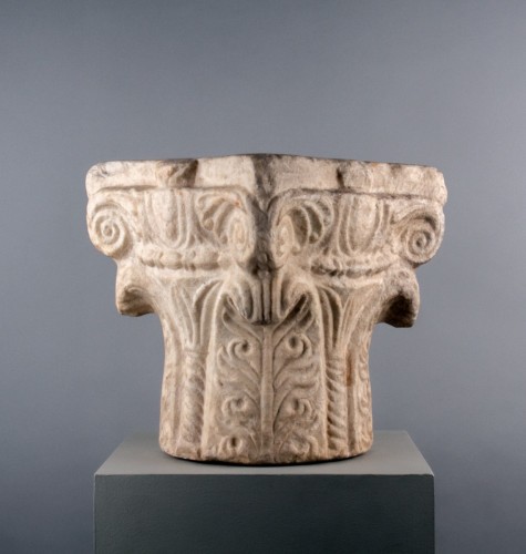 Middle age - Romanesque Marble Capital, Southern France 12th Century