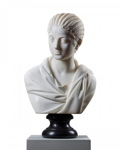 Buste en marbre de l'impératrice Plautilla, italie début 19e siècle