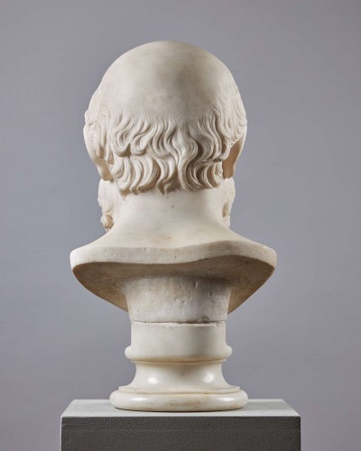 19th century - Marble bust of Socrates, Italian, 19th century