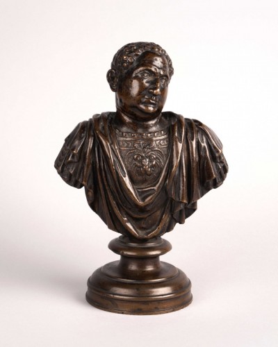 Renaissance - Buste en bronze d'un empereur romain, Italie XVIe siècle