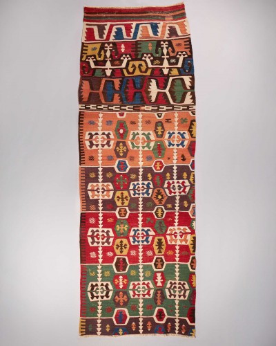 19th century - Early 19th Century Anatolian Kilim Fragment