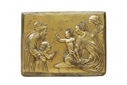 Relief en bronze doré, France vers 1600