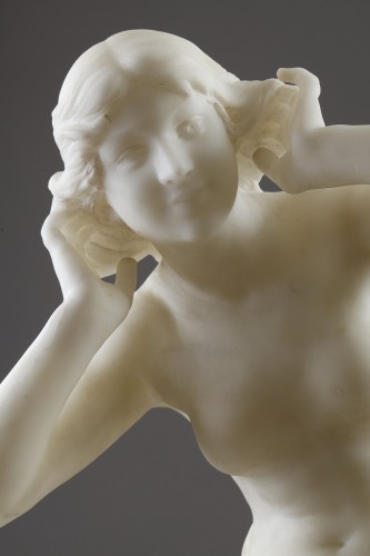 &quot;L&#039;Echo des Bois&quot; - Henri Plé (Paris 1853 - 1922) - Sculpture Style Art nouveau