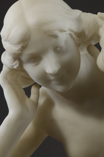 Sculpture Sculpture en Marbre - L'Echo des Bois - Henri Plé (Paris 1853 - 1922)