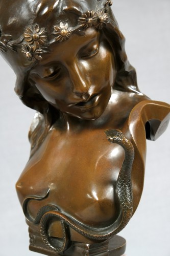 Sculpture Sculpture en Bronze - Cléopâtre - Isidore de Rudder (1855 - 1943)