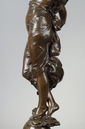 Sculpture Sculpture en Bronze - Phoebe de Eugène Marioton (1857 - 1933)