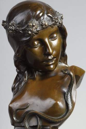 Sculpture Sculpture en Bronze - Cléopâtre - Isidore de Rudder (1855 - 1943)