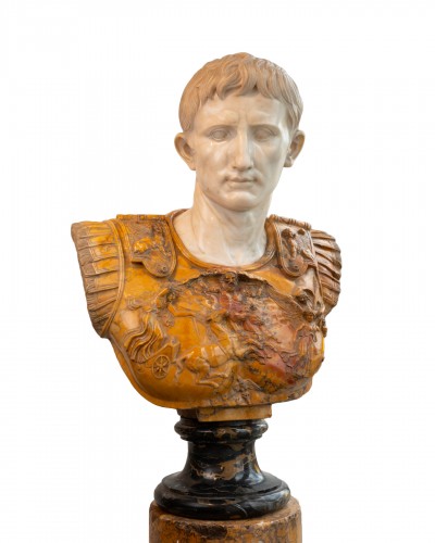 Bust of Emperor Augustus, Rome circa 1865