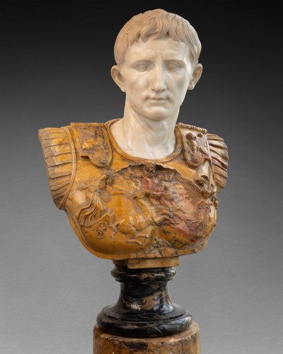 Bust of Emperor Augustus, Rome circa 1865 - 