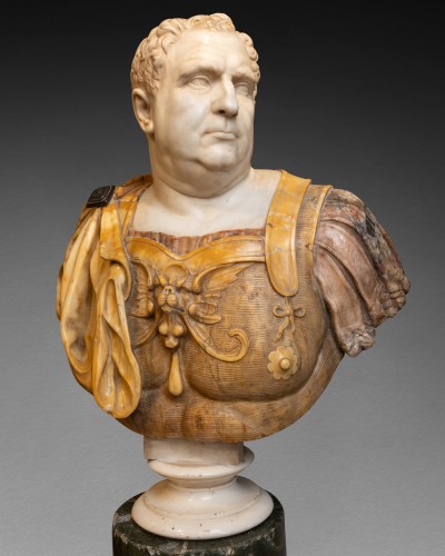 Sculpture Sculpture en Marbre - Buste de l’empereur Vitellius, Rome vers 1820