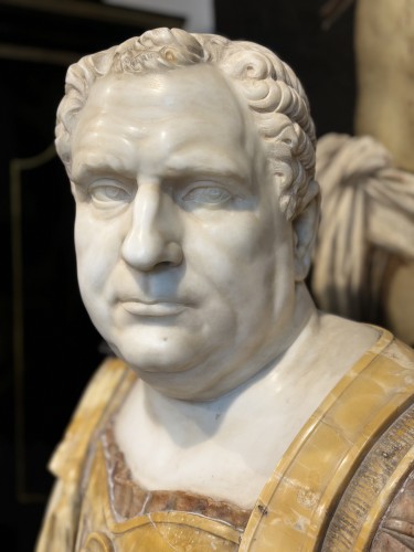Antiquités - Bust of Emperor Augustus, Rome circa 1865