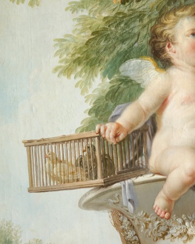 XVIIIe siècle - Les enfants oiseleurs ou l’air, J.F Parrocel 1764
