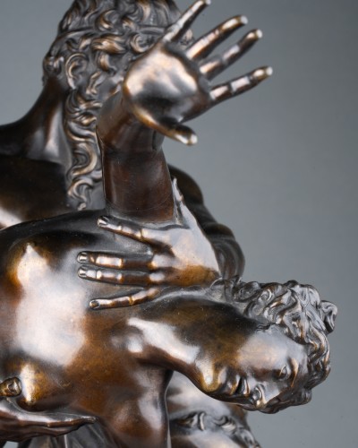 The kidnapping of Déjanire by Nessus, France circa 1840  - Sculpture Style Louis-Philippe