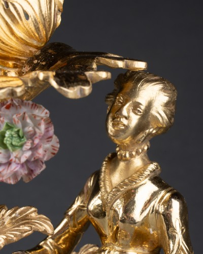 Lighting  - Pair of Chinese candlesticks Paris, Louis XV period