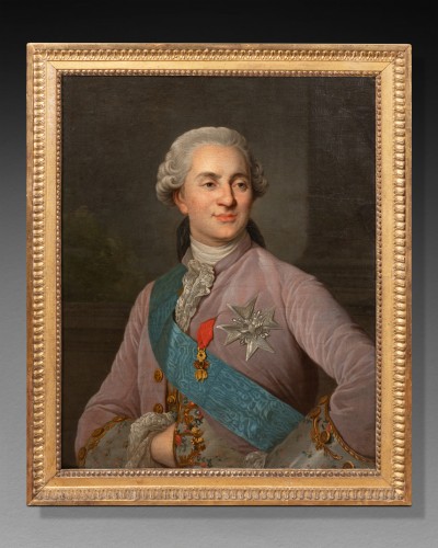 Antiquités - Portrait of King Louis XVI, workshop of J.F Duplessis around 1780