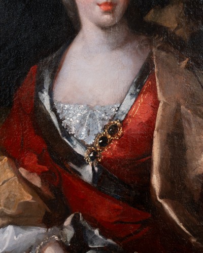 Tableaux et dessins Tableaux XVIIIe siècle - Portrait de dame, atelier de Largilliere, Paris vers 1730 