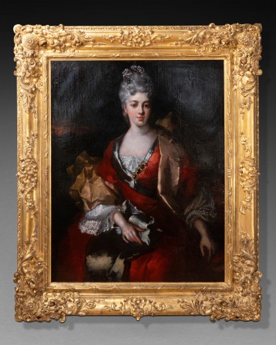 Portrait de dame, atelier de Largilliere, Paris vers 1730  - Régence