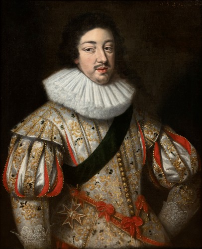 Portrait of King Louis XIII attributed to Daniel Dumonstier