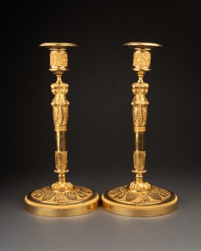 Pair of candlesticks attributable to Claude Galle, Paris circa 1807 - 