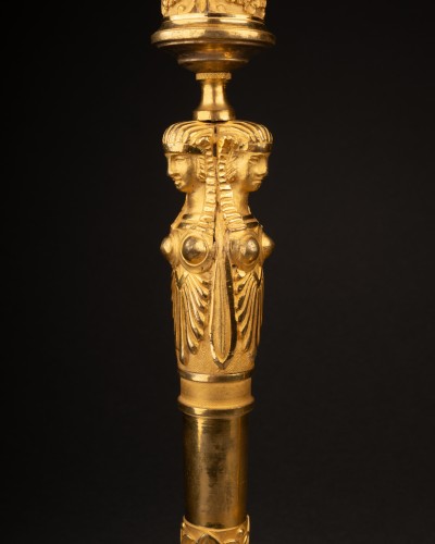 Empire - Pair of candlesticks attributable to Claude Galle, Paris circa 1807